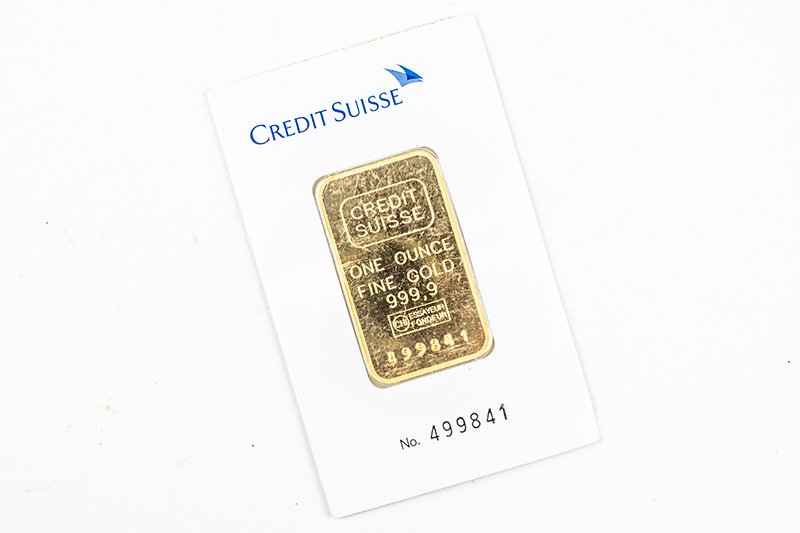 credit suisse gold bar packaging